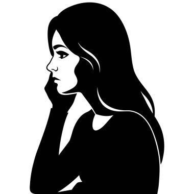 Bir kadının silüeti.