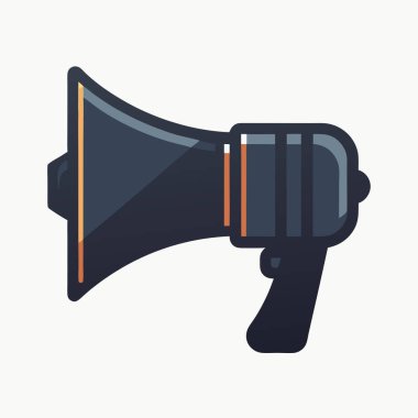 megafon simgesi, vektör illüstrasyonu