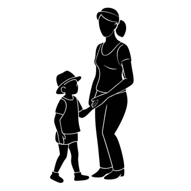 Anne ile çocuk simgesi