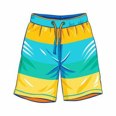 Plaj şortlarının vektör çizimi