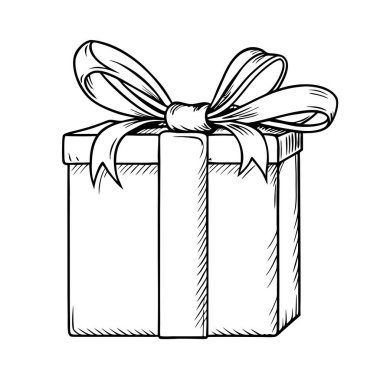 El çizimi karalama Noel hediyesi