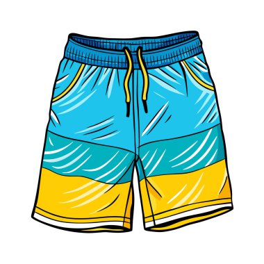 kısa vektör illüstrasyonu. renk çizimi