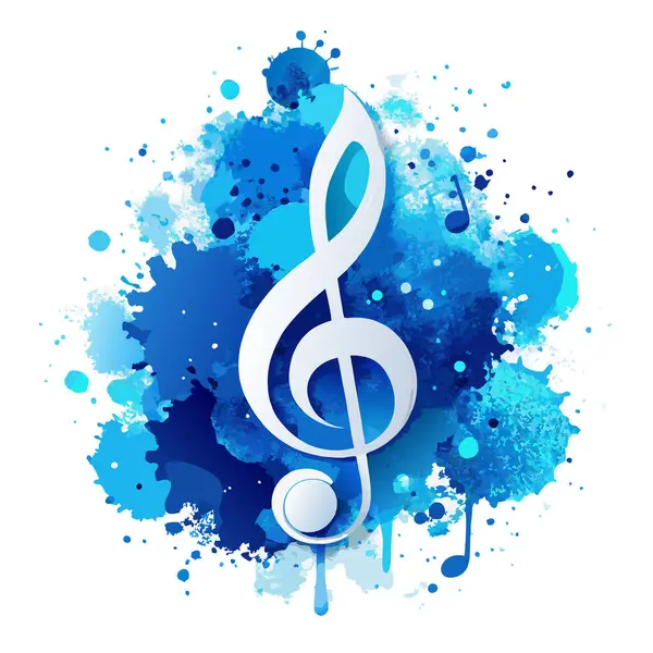 nota arkaplanı ile müzik notaları