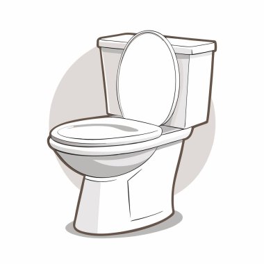 Tuvalet simgesi. renk tasarım tarzı. vektör grafiği