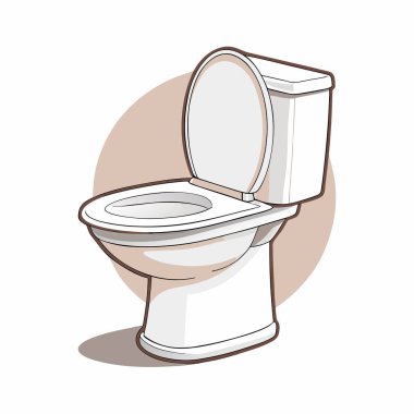 tuvalet vektörü illüstrasyonu