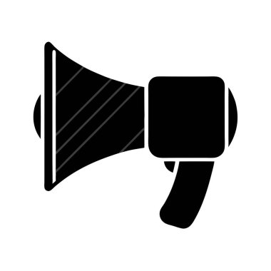 megafon ikonu. Web için megafon vektör simgelerinin basit çizimi