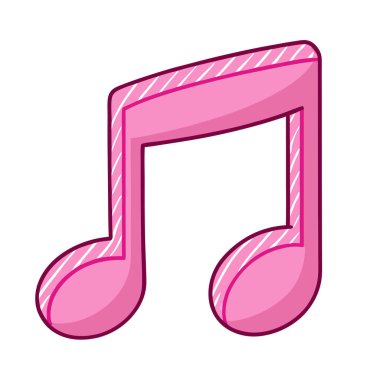 müzik notası ve müzikal nota vektör çizimi tasarımı