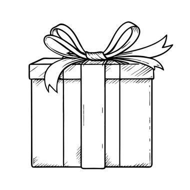 vektör el çizimi hediye kutuları