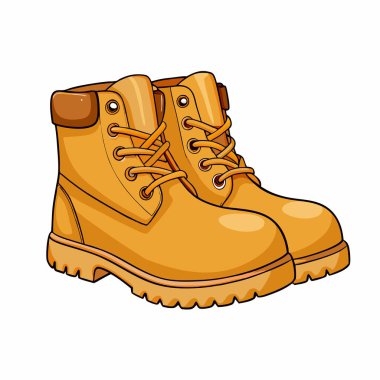 Kahverengi çizmelerin vektör çizimi