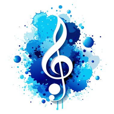 müzik notaları vektör arkaplanı