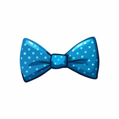 Mavi kravat ikonu. Web için kravat bağlama vektör simgesinin düz çizimi