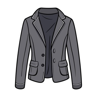 Ceket moda ikonu çizgi film