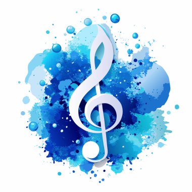 notalı notalar, müzik notası vektör illüstrasyonu