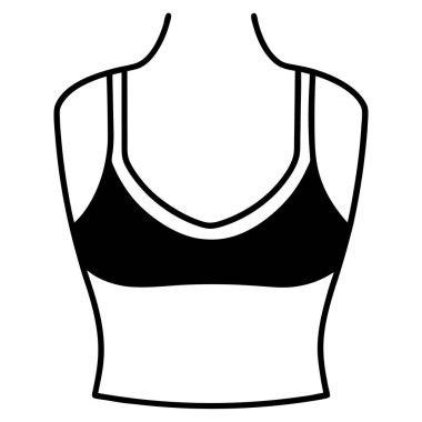 Sütyen. Kadınlar. Vektör çizimi. sütyen.