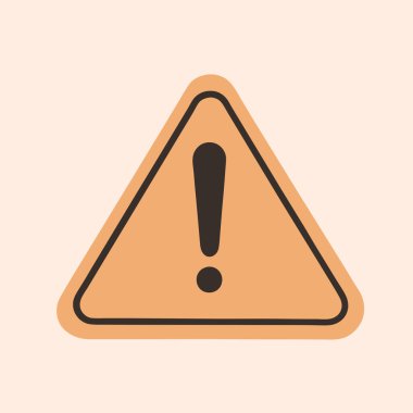 Dikkat çekici vektör simgesi. Dikkat işareti.