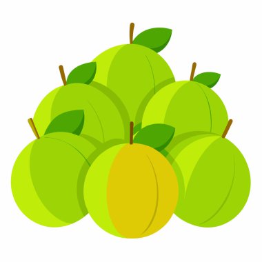 Yeşil elma çizimi