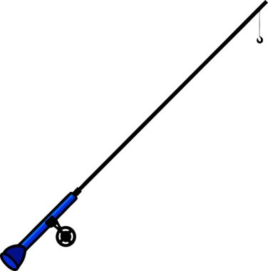 'Mavi Karikatür Balık Çubuğu İllüstrasyonu Kanca Hattı ve Makara Tasarımı' başlıklı bu vektör dosyası içerikle ilgili içerik içeriyor 