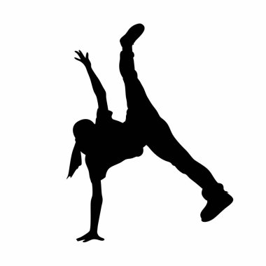dansçı vektör çizim