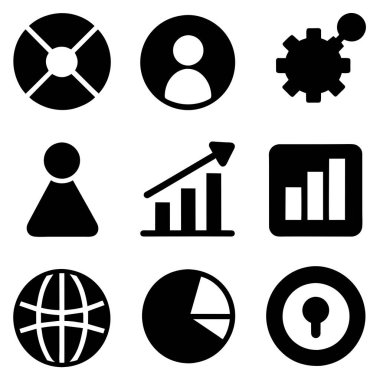 Analiz simgesi vektör çizimi, bir analiz simgesi paketi (20)