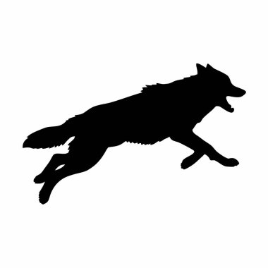 Kurt vektör çizimi. Kurt logosu tasarımı