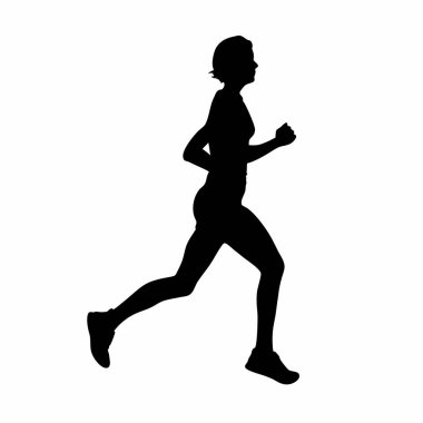 çalışan kadın, vektör illüstrasyonu