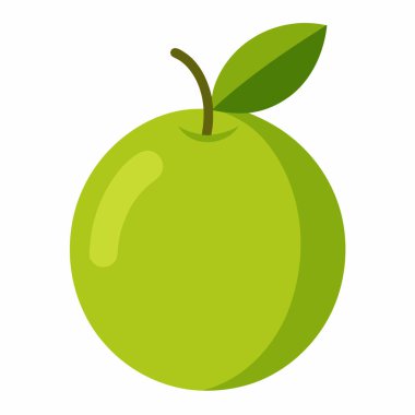 Beyaz arkaplanda elma simgesi