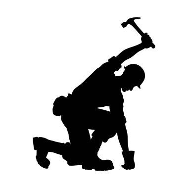 Beyaz arka planda bir kadının vektör silueti.