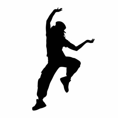 Dans eden bir kızın silueti..