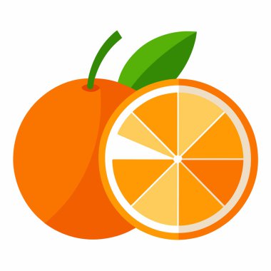 portakal suyu ikonu. düz dizayn. vektör illüstrasyonu.