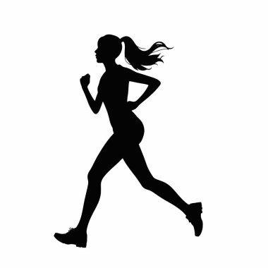bir kadın vektör silueti, siyah renk silueti (1) _ 1