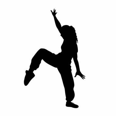 Kadın silueti, dans, dans