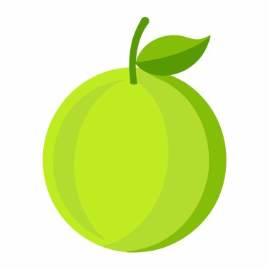 elma meyvesi, illüstrasyon, beyaz arkaplanda vektör