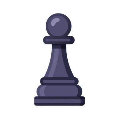 Satranç ikonu. düz vektör çizimi beyaz arkaplanda izole edildi