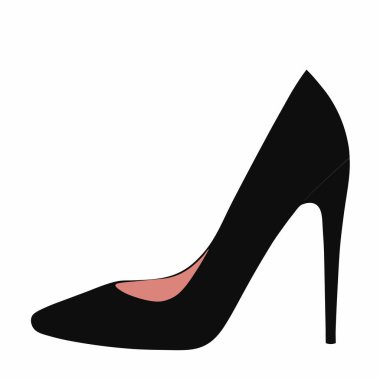 Klasik siyah, yüksek topuklu kadın pompasının sofistike bir çizimi. Moda blogları, web siteleri ve şık ve zarif ayakkabı grafiklerine ihtiyaç duyan dergiler için mükemmel. Basit tasarım kolayca çeşitli projelere eklenir. Vektör biçimi 