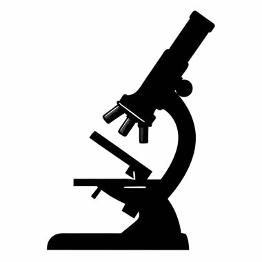 Siyah bir siluet mikroskobun yüksek kaliteli vektör çizimi, eğitim materyalleri, bilimsel yayınlar veya tıbbi web siteleri için mükemmel. Araştırmaları, keşifleri ve teknolojik ilerlemeyi temiz ve modern bir şekilde temsil ediyor. İdeal 