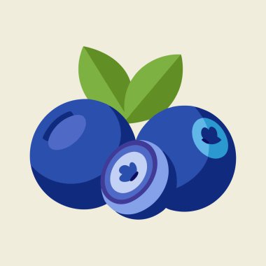 Taze yaban mersini ve yeşil yaprakların canlı görüntüsü, sağlıklı beslenmek, yemek blogları ve ambalaj tasarımı için mükemmel. Beslenme, yaz hasadı ve doğal iyilik kavramlarını resmetmek için idealdir. Çeşitli f 'lerde yüksek kaliteli vektör grafiği