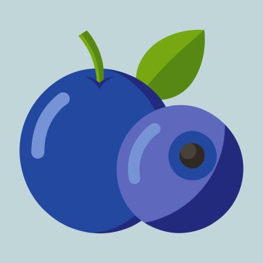 Canlı bir yaban mersini çizimi, sağlıklı yemek ve yaz temaları için mükemmel. Web siteleri, bloglar, ambalajlar ve tarifler için ideal. Bu basit, çizgi film tarzı vektör grafiği çeşitli tasarım projelerine kolayca adapte edilebilir..