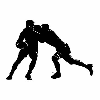 ragbi oyuncusu silueti