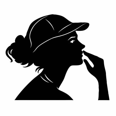 Bir kadının silüeti.