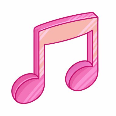 pembe müzik nota simgesi