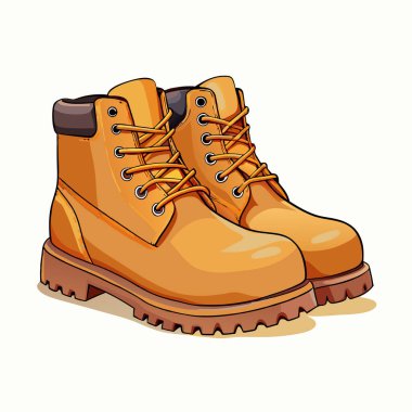 Beyaz arka planda izole edilmiş kışlık botlar. vektör illüstrasyonu