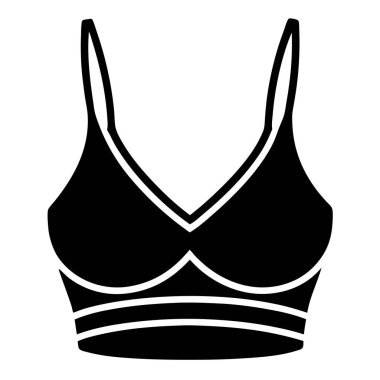 sütyen simgesi vektör illüstrasyonu