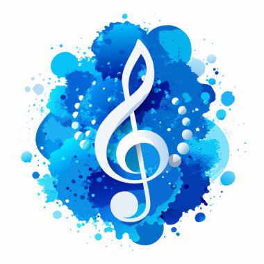 Notalarla soyut müzik arkaplanı