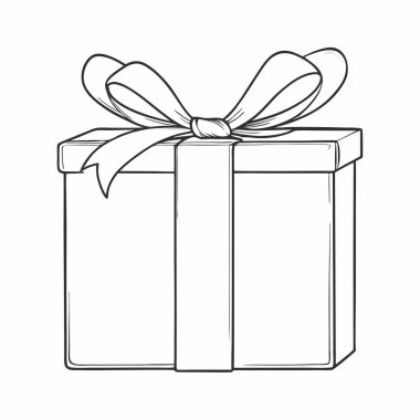vektör, bir hediye ile kutu