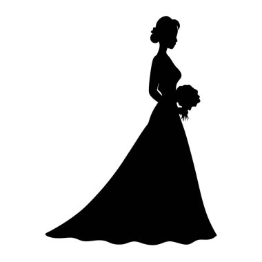 Gelin ve damat silüeti