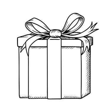 El çizimi hediye kutusu