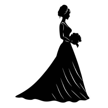 bir gelin silüeti