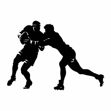 iki futbolcu vektör illüstrasyonunu silmek