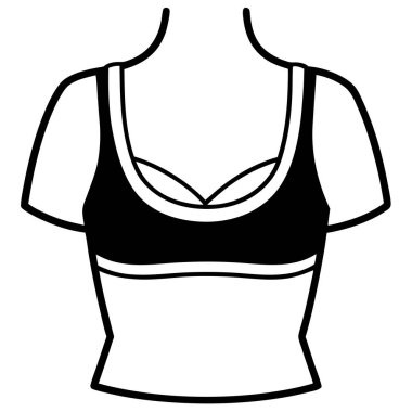 Kadın mayo vektör simgesi