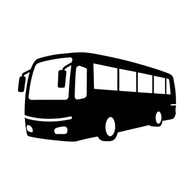 Bir toplu taşıma otobüsünün basit, siyah silueti simgesi, web siteleri, uygulamalar ve sunumlar için mükemmel seyahat, işe gidiş veya toplu taşımacılıkla ilgili temiz ve minimal bir tasarım unsuru gerektiriyor. Vektör grafiği kolayca ölçeklenebilir ve özeldir